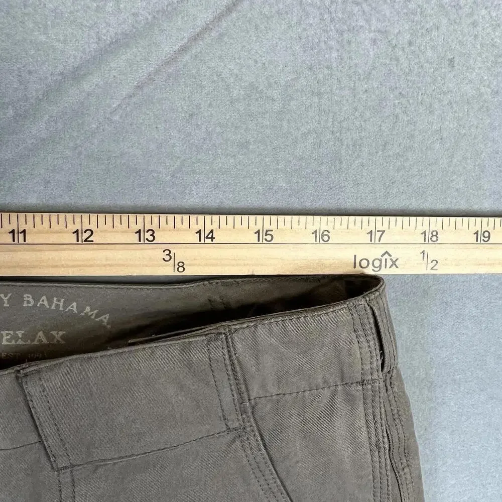 Tommy Bahama Relax Pants Mens 34 Brown Silk Blend Cargo Utility Fishing